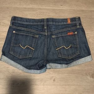 7 For All Mankind Cuffed Denim Short